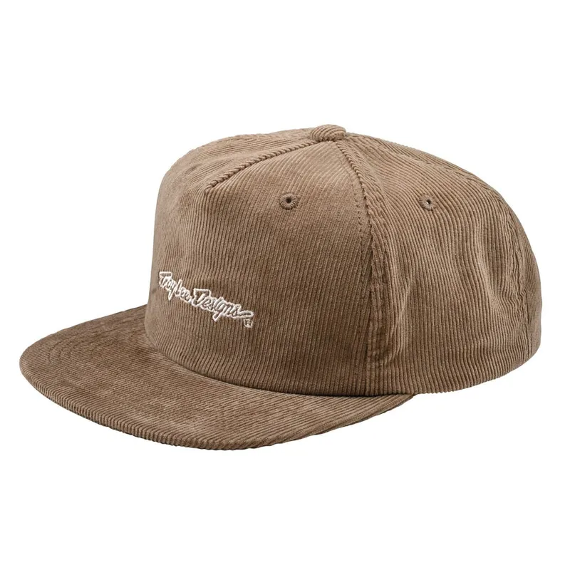 Troy Lee Designs Unstructured Snapback Cap One Size Signature Gravel Cord