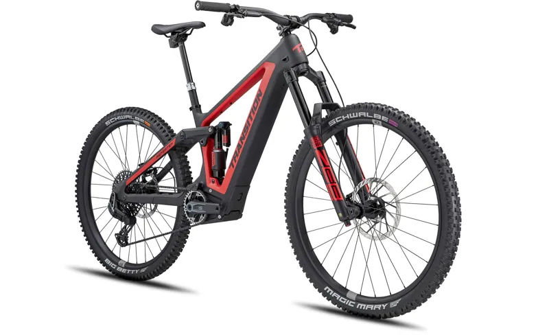 Transition Repeater PT XO AXS Carbon Electric Bike 2024 Bonfire Red-1