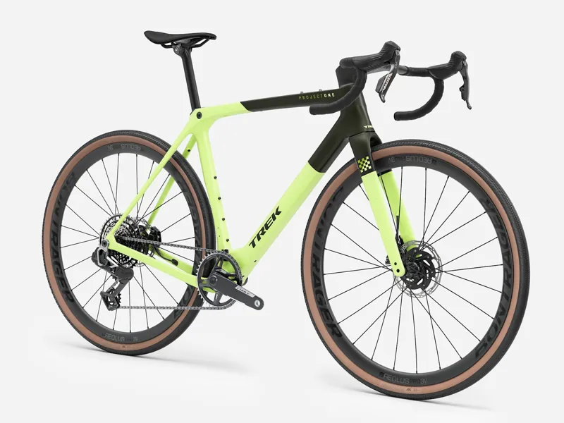 Trek Checkmate SLR 7 AXS Gravel Bike 2026 Olive Drab/Glowstick-3