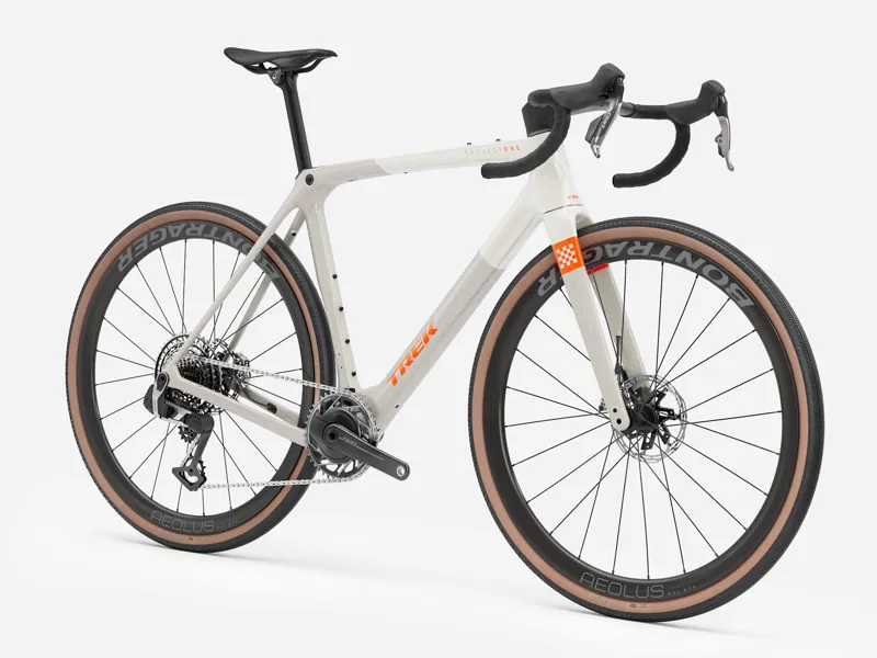 Trek Checkmate SLR 9 AXS Gravel Bike 2026 Era White/Buff Beige-3