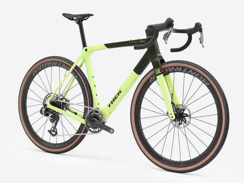 Trek Checkmate SLR 9 AXS Gravel Bike 2026 Olive Drab/Glowstick-3