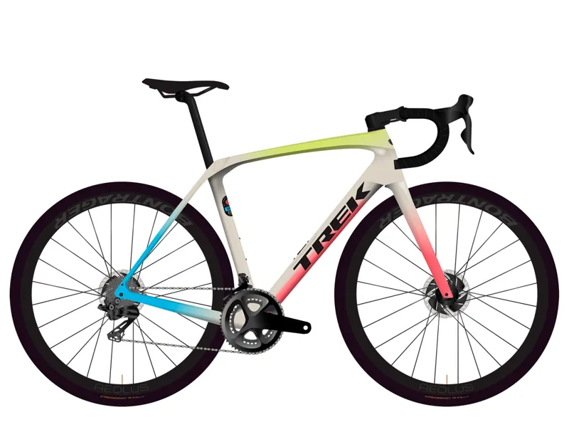 Trek Domane SL 6 Road Bike 2026 Era White/Glowstick/Coral Fade