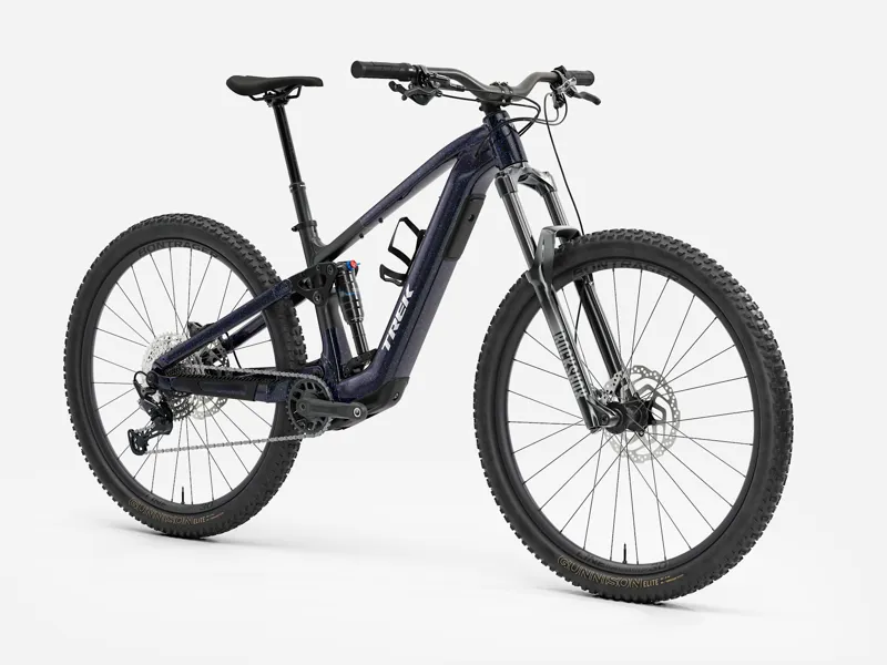 Trek Fuel+ EX 5 Electric Bike 2026 Trek Black/Purple Flip Splatter-1