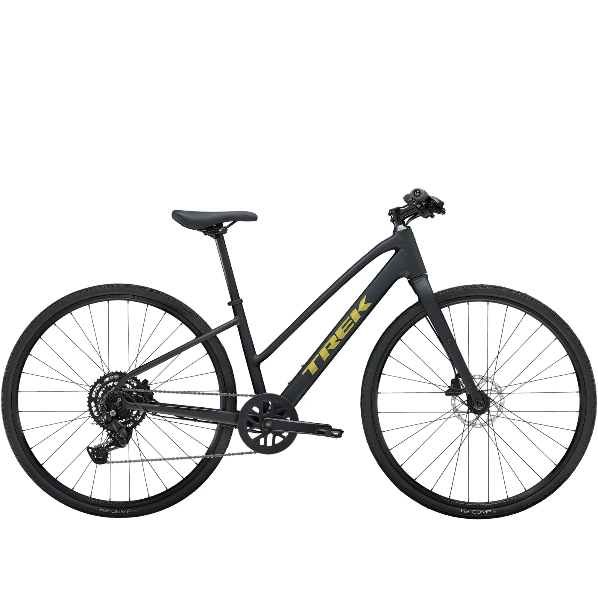 Step Bik Trek FX 2 Mid Step Hybrid Bike 2025 Matte Trek Black