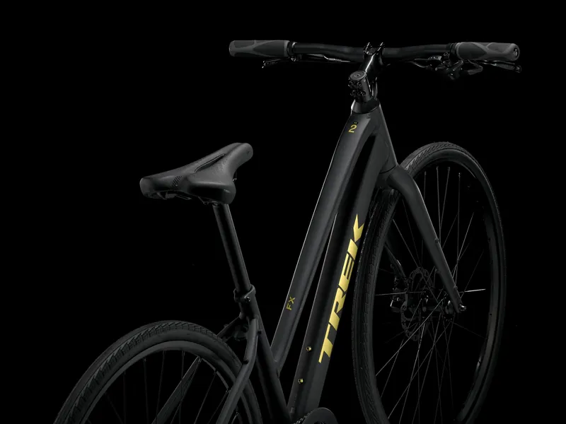 Trek FX 2 Mid Step Hybrid Bike 2025 Matte Trek Black-2