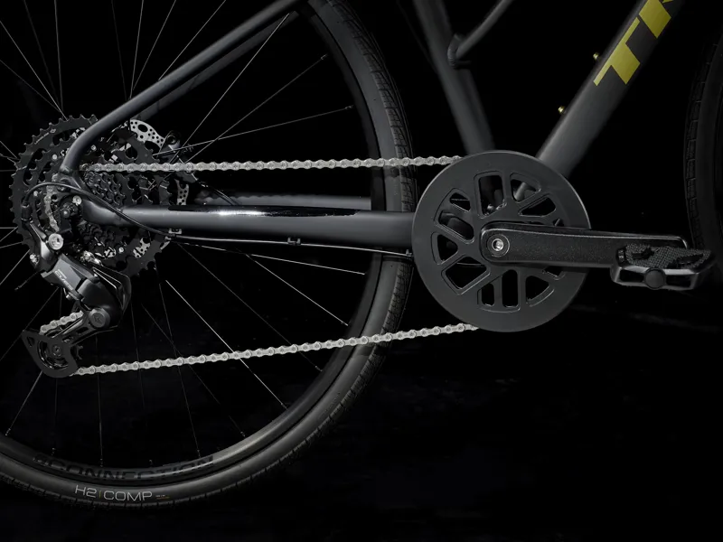 Trek FX 2 Mid Step Hybrid Bike 2025 Matte Trek Black-4