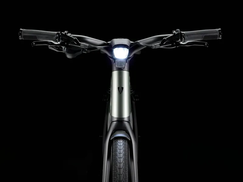 Trek FX+ 7 Mid Step Electric Bike 2025 Lichen Green Gloss-3