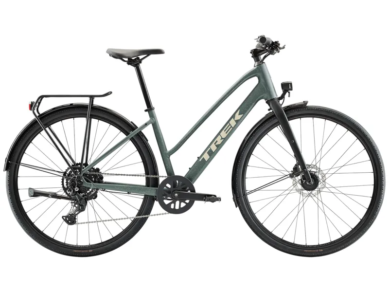 Trek FX Mid Step Sport EQ Hybrid Bike 2026 Keswick Green/Lichen Green Splatter