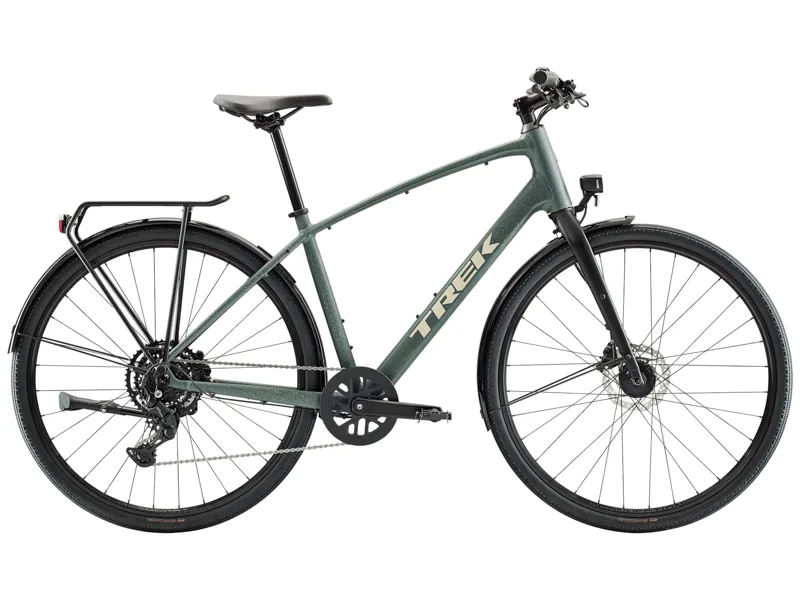 Trek FX Sport AL EQ Hybrid Bike Keswick Green/Lichen Green Splatter