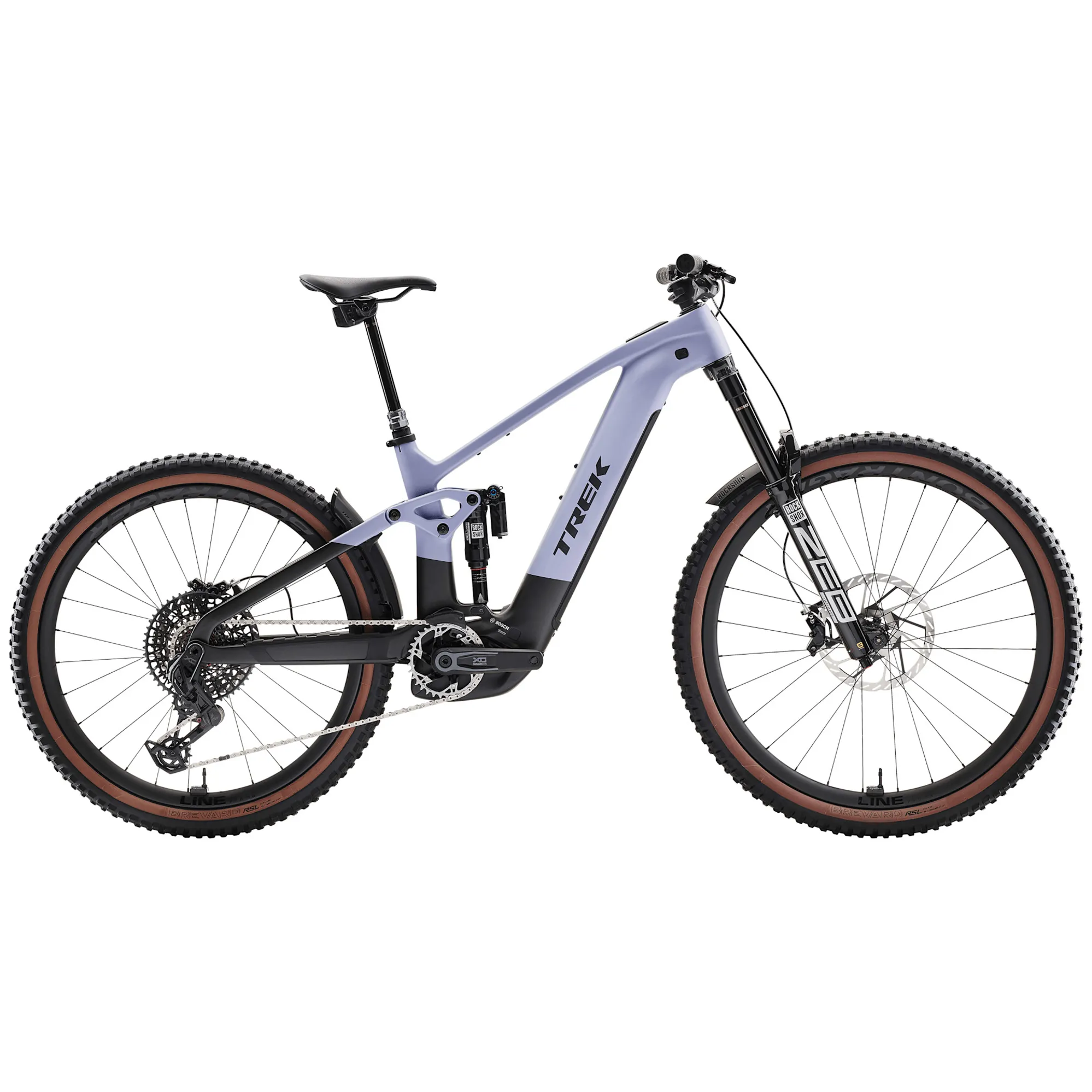 Trek Rail+ X0 AXS Electric Bike 2025 Lavender haze