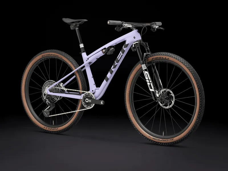 Trek Supercaliber SLR 9.9 Flight Attendant Mountain Bike 2025 Lavender Haze-1