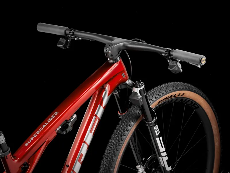 Trek Supercaliber SLR 9.9 Flight Attendant Mountain Bike 2025 Red Smoke Drizzle-2