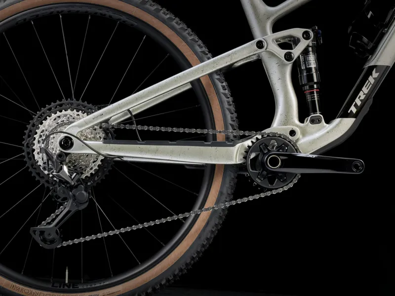 Trek Top Fuel 9.8 XT Mountain Bike 2025 Lunar Silver-5