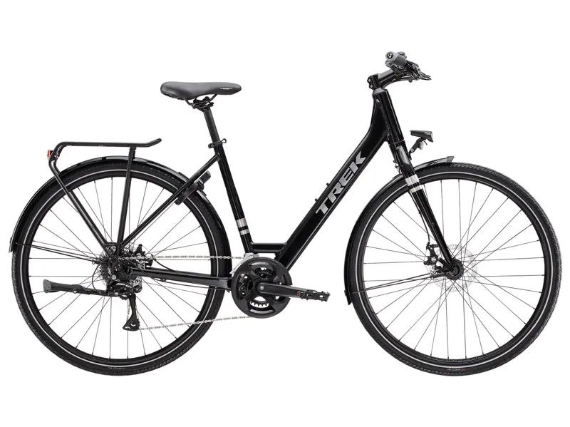 Trek Verve 1 Equipped Lowstep Hybrid Bike 2025 Trek Black