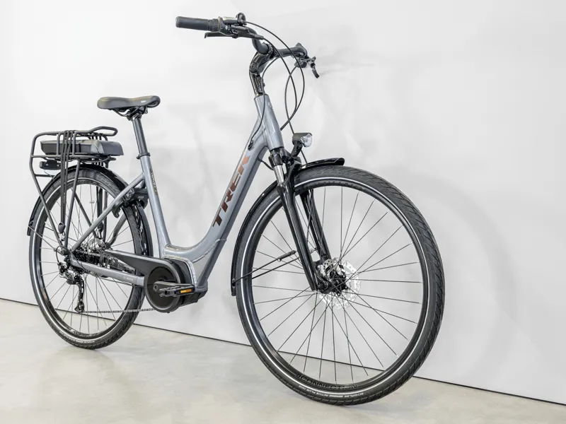Trek Verve+ 1 Lowstep Electric Bike 2023 Galactic Grey-1