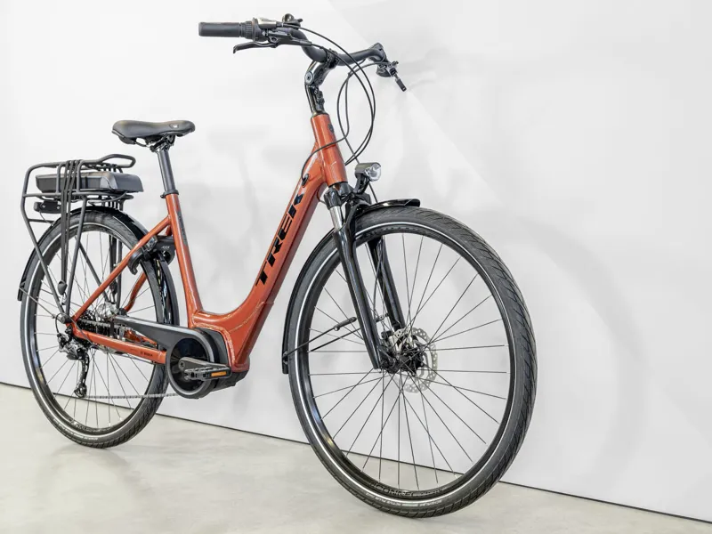 Trek Verve+ 1 Lowstep Electric Bike 2023 Penny Flake-1