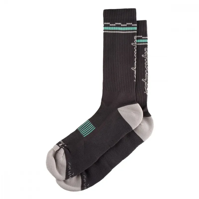 Troy Lee Checka Performance Socks Carbon