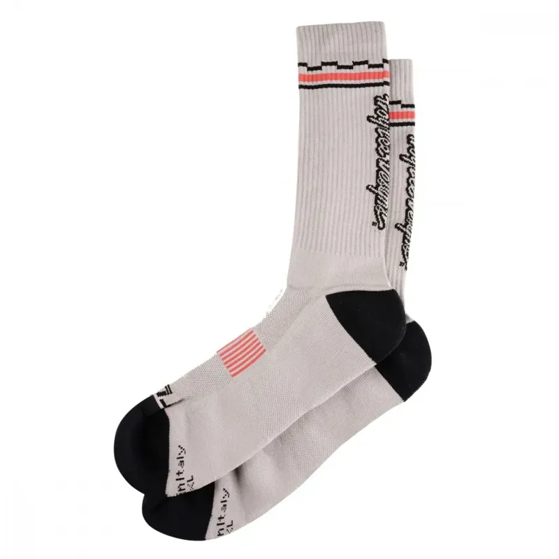 Troy Lee Checka Performance Socks Light Grey