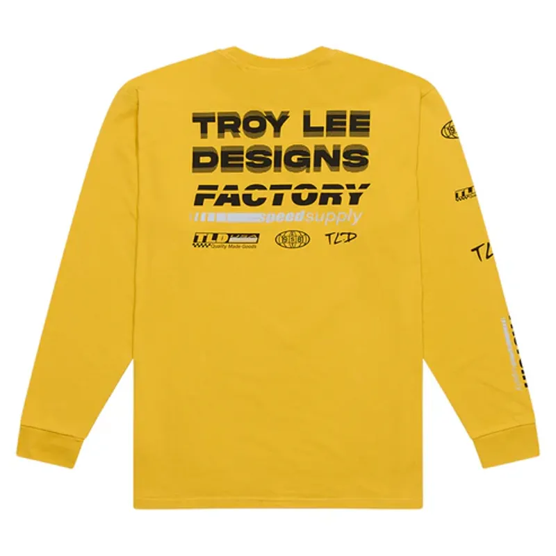 Troy Lee Factory Long Sleeve Tee Shirt Golden-1