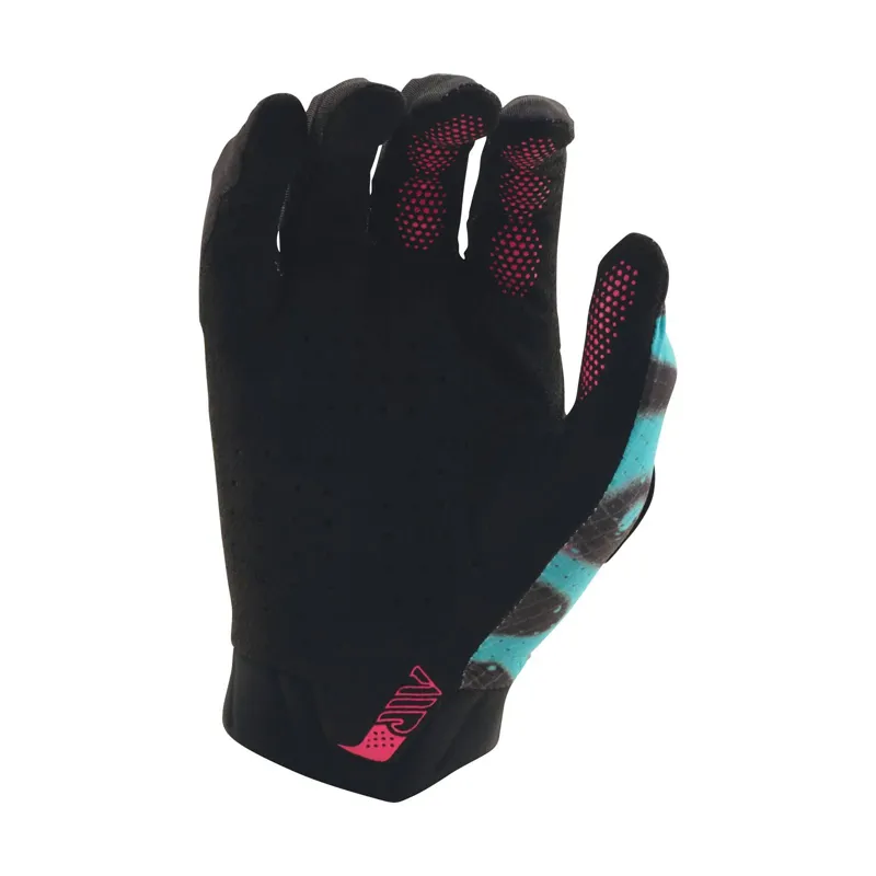 Troy Lee Designs Membrane Air Glove Black/Glo Yellow-1