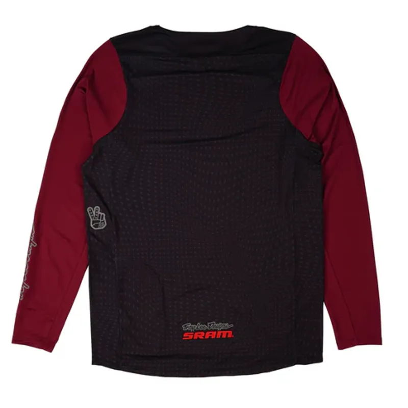 Troy Lee Designs Skyline Long Sleeve Jersey TLD x Sram Radioscape Black/Berry -1