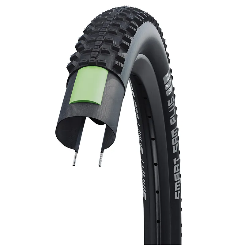 Schwalbe Smart Sam Plus Performance DD GreenGuard ADDIX Wired 27.5x2.25 Tyre Black