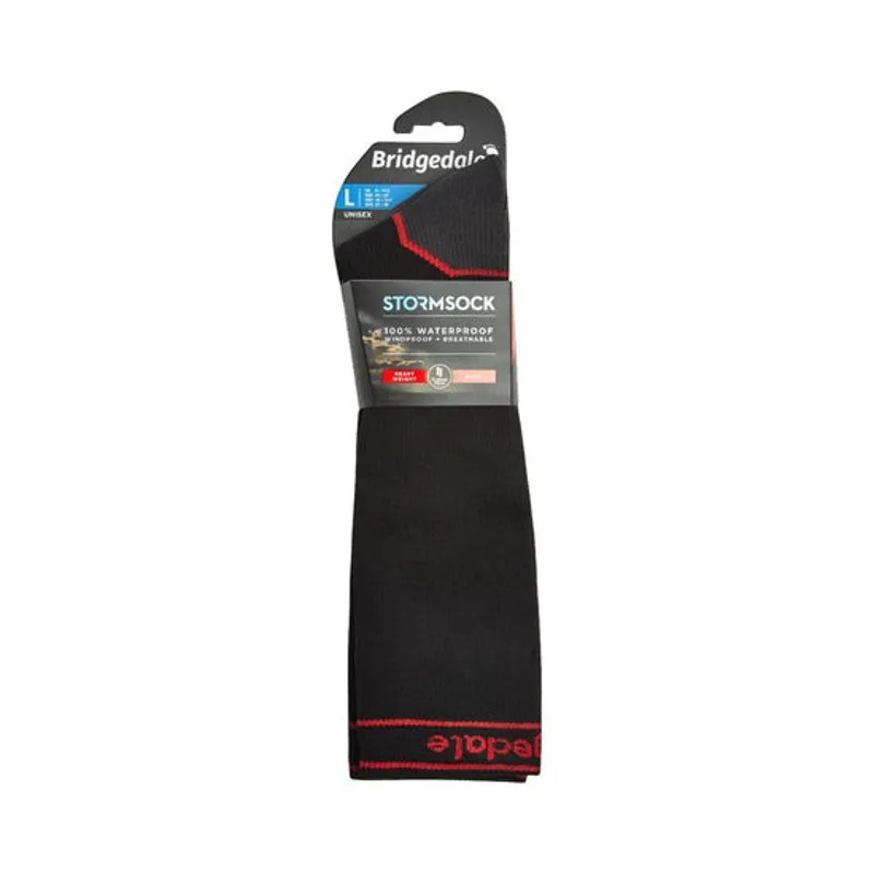 Bridgedale Waterproof StormSock HeavyWeight Knee Socks Black-2