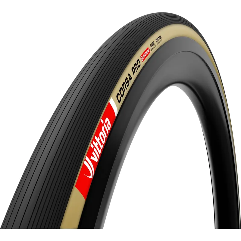 Vittoria Corsa Pro 700x26c Folding Tyre G2.0 Clincher 320Tpi Black/Tan