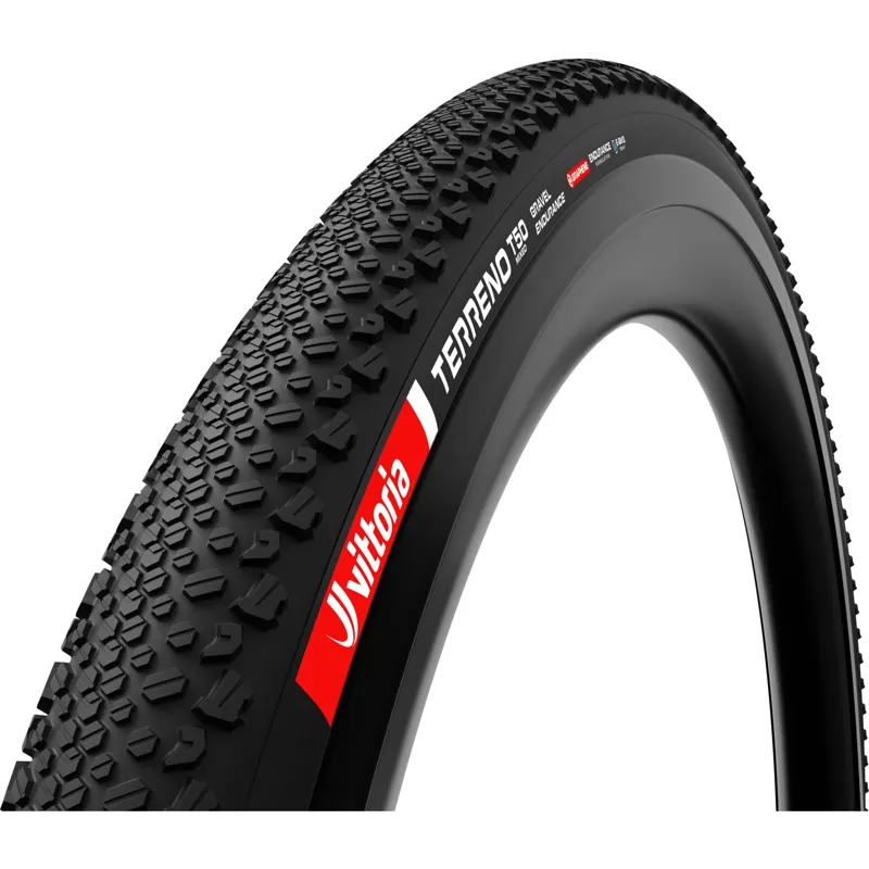 Vittoria Terreno T50 Mixed 700x40c Wire Tyre Gravel Sport Compound Rigid Full Black