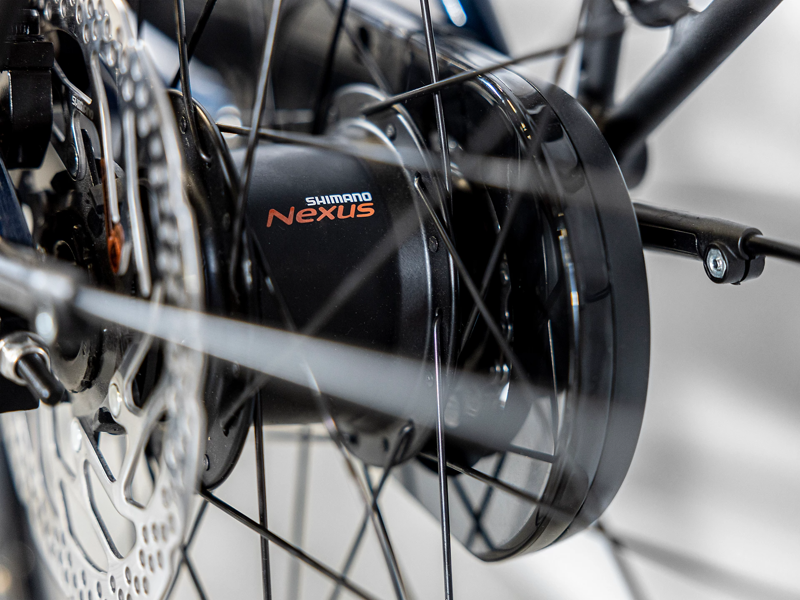 Trek District+ 2 Lowstep 300WH Electric Bike 2023 mulsanne Blue -3