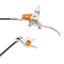 Hope Tech 4 X2 Brake Lever/Calliper Silver/Orange