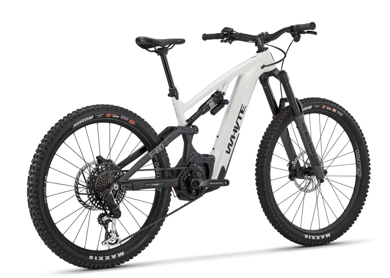 Whyte E-180 Works Electric Bike 2024 Gloss Pearlized White/Matt Black-2