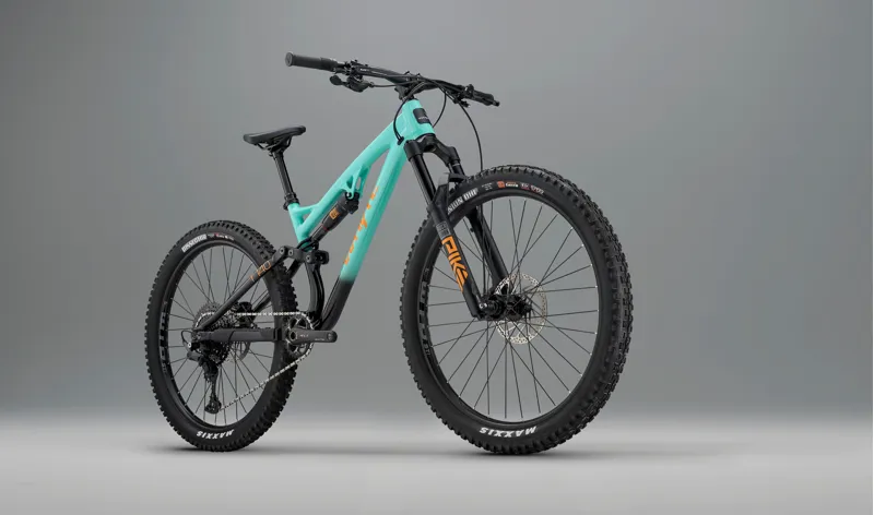 Whyte T-140 27.5 Mountain Bike 2026 Gloss Green/Coral Orange-1