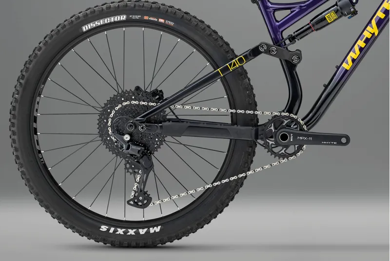 Whyte T-140 27.5 Mountain Bike 2026 Gloss Metallic Purple/yellow-3