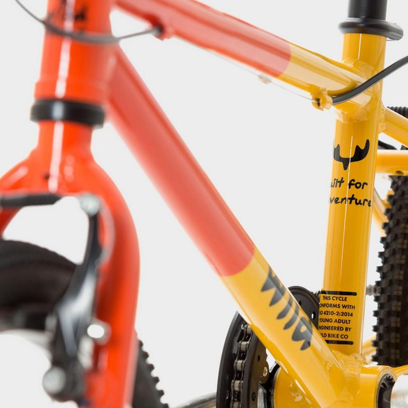 Wild Bikes Wild 18 Inch Kids Bike Yellow/Orange-3