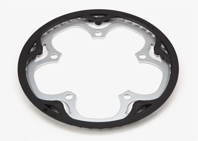 Brompton Chain Ring and Guard Spider Type Silver-2