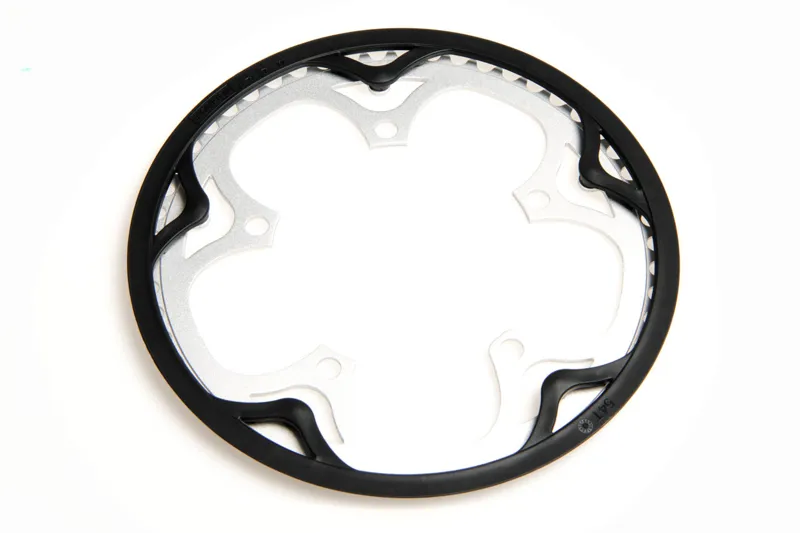 Brompton Chain Ring and Guard Spider Type Silver-1