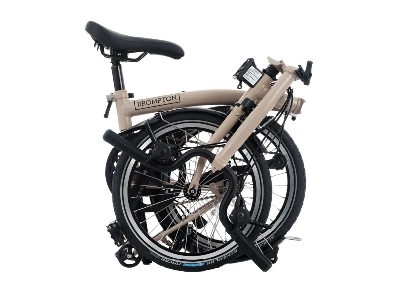 Brompton C Line 12 Speed Mid Bar Folding Bike 2025 Dune Sand-3