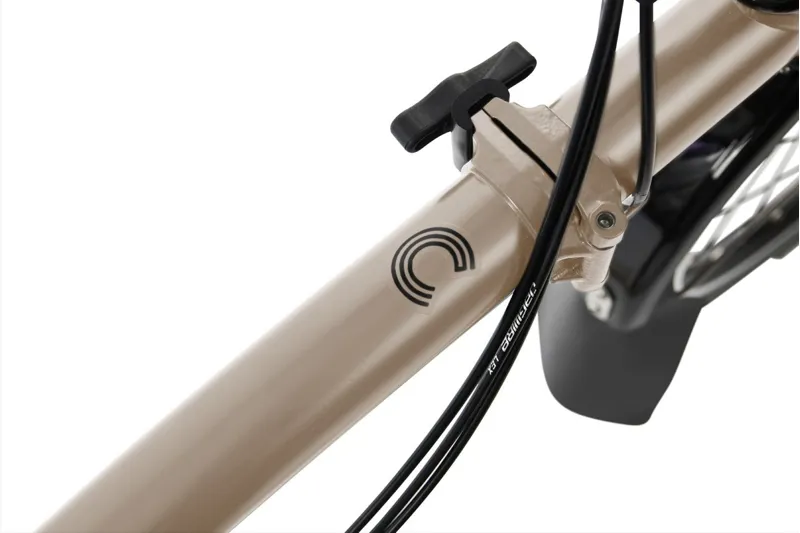 Brompton C Line 12 Speed Mid Bar Folding Bike 2025 Dune Sand-4