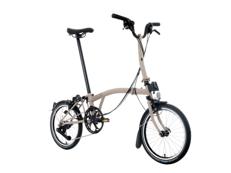Brompton C Line 12 Speed Mid Bar Folding Bike 2025 Dune Sand-1
