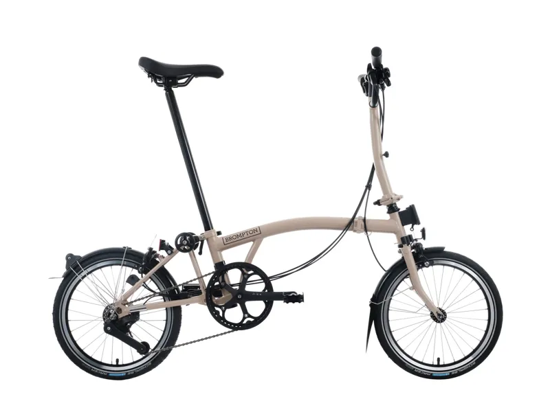 Brompton C Line 12 Speed Mid Bar Folding Bike 2025 Dune Sand