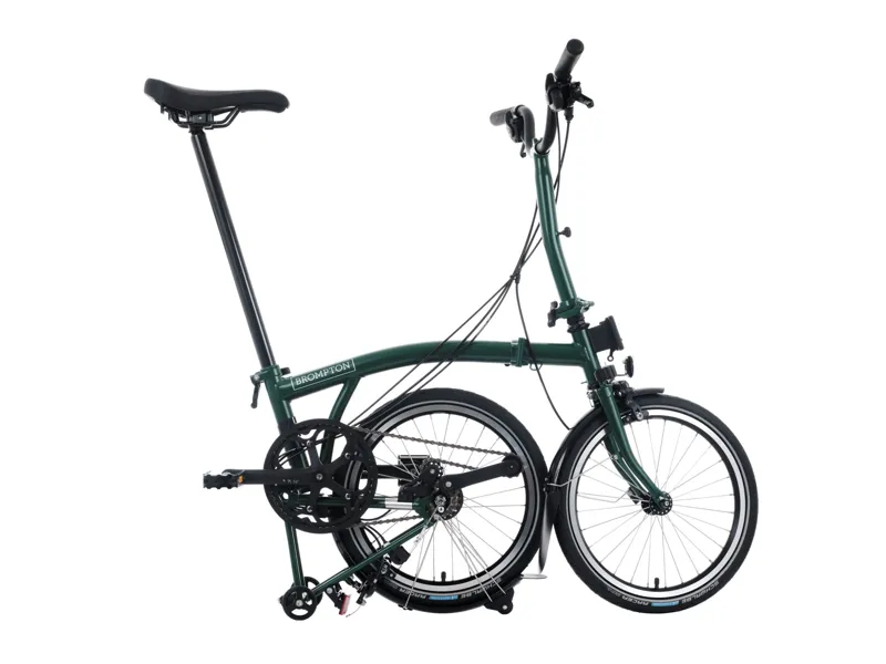 Brompton C Line 12 Speed Mid Bar Folding Bike 2025 Racing Green-2