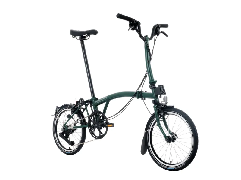 Brompton C Line 12 Speed Mid Bar Folding Bike 2025 Racing Green-1