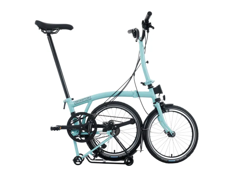 Brompton C Line 12 Speed Mid Bar With Roller Rack Folding Bike 2025 Turkish Green-2