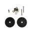 Brompton Eazy Wheel Rollers 5mm with Fittings Pair