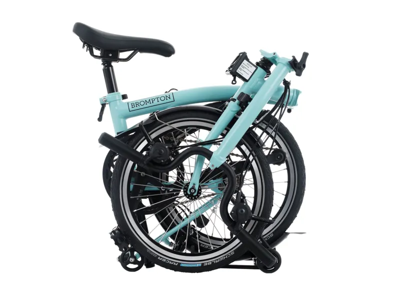 Brompton C Line 12 Speed Mid Bar With Roller Rack Folding Bike 2025 Turkish Green-3