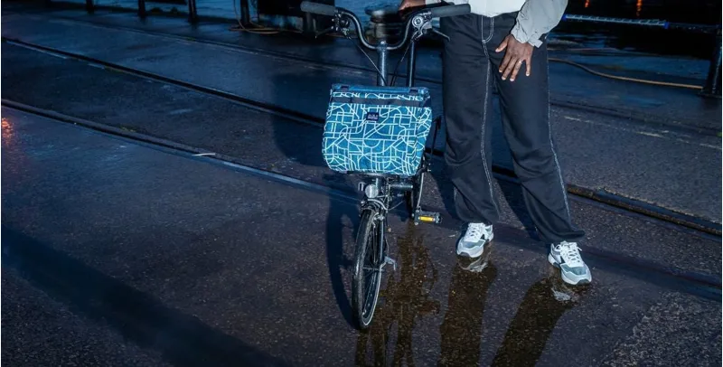 Brompton Bright Night Borough Basket Small Reflective-5