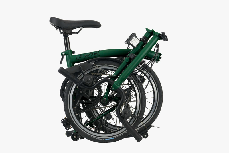 Brompton C-Line Explore High Folding Bike 2023 Racing Green-3