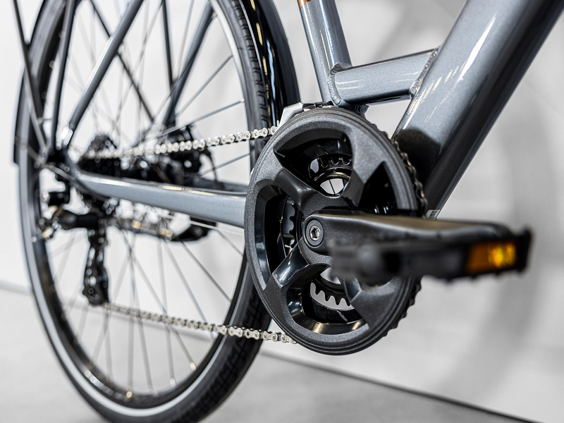 Trek Verve 1 Lowstep Equipped Hybrid Bike 2023  Galactic Grey-2