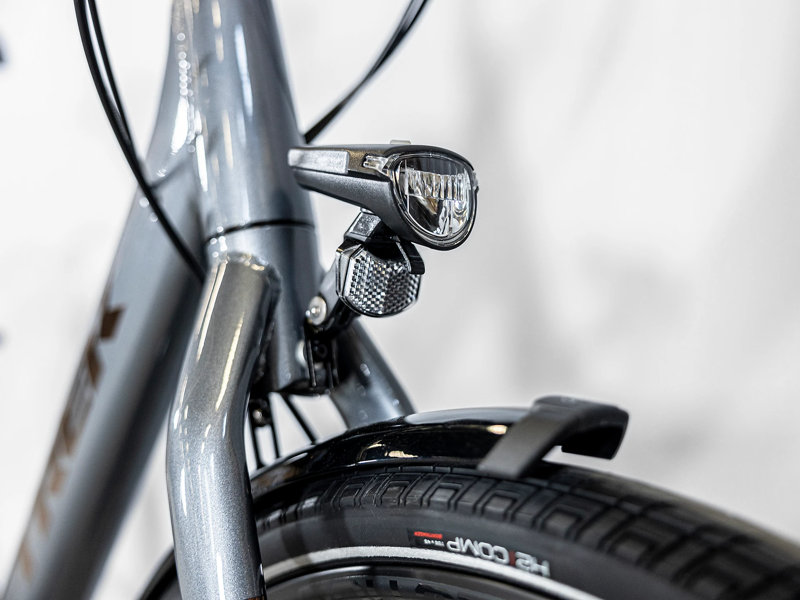 Trek Verve 1 Lowstep Equipped Hybrid Bike 2023  Galactic Grey-3